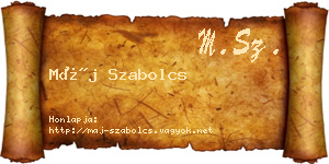 Máj Szabolcs névjegykártya